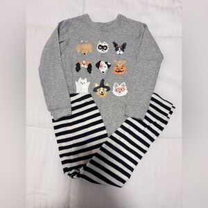 GAP Halloween Striped Kids Pajama Set Sz 4